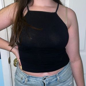 High-Neck Garage Tank Top